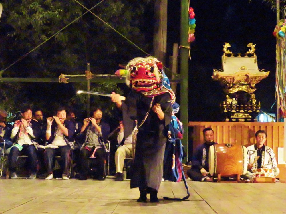 大脇神明社 『大脇梯子獅子』17