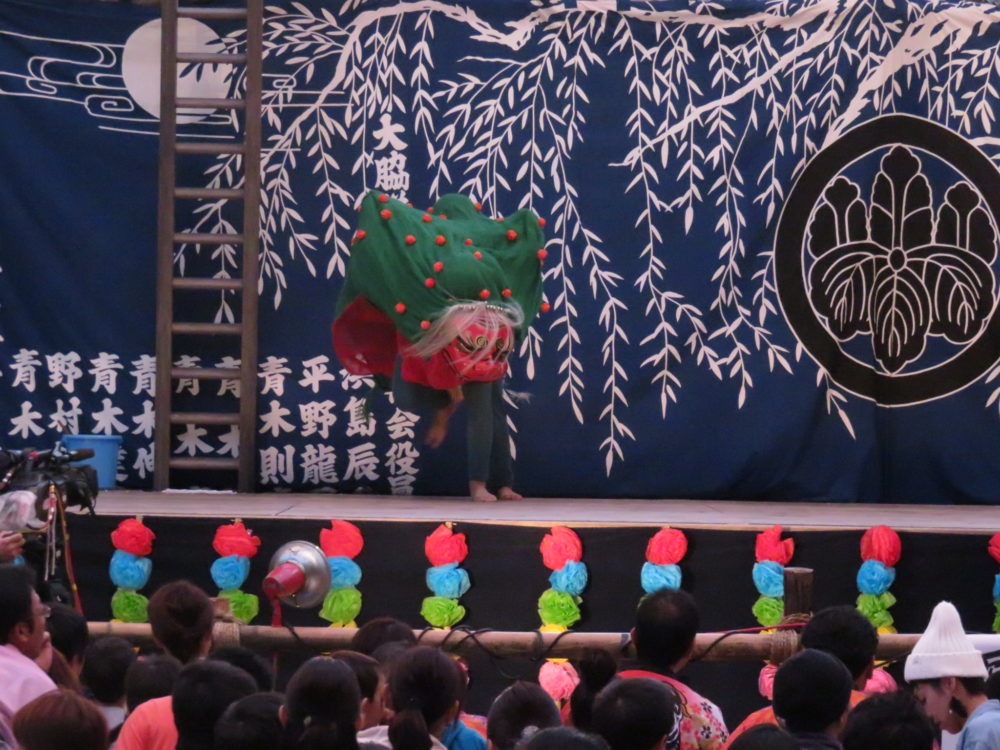 大脇神明社 『大脇梯子獅子』6