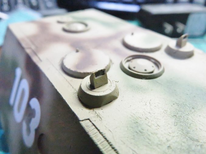 超重戦車マウス　ペリスコープの塗装