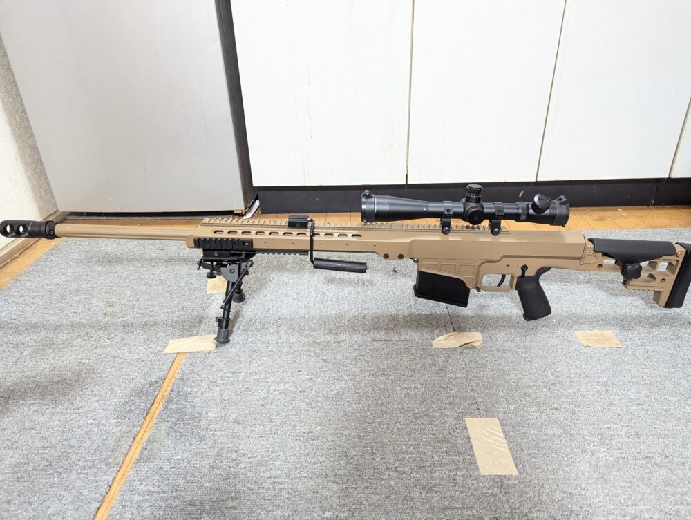 塗装が完了したバレットM98Bにアクセサリー類を色々つけてみた