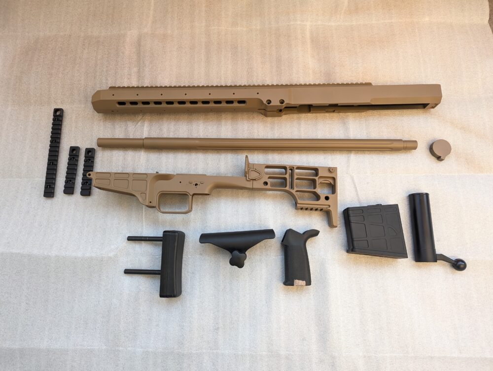 Snow Wolf バレットM98B　コヨーテブラウンで塗装２