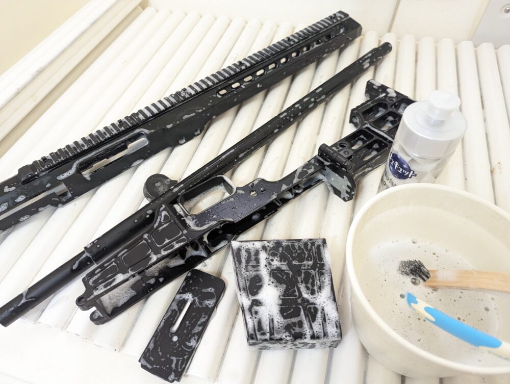 Snow Wolf バレットM98B　洗浄して脱脂する